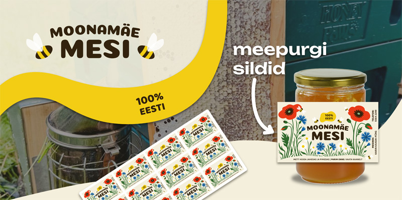 moonamäe mesi meepurgi sildi kujunamine pakendi disain
